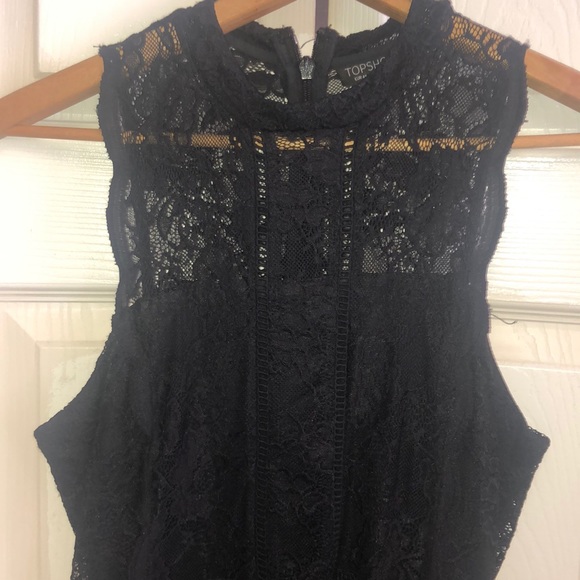 Gorg TOPSHOP Black Lace Dress - Picture 2 of 3
